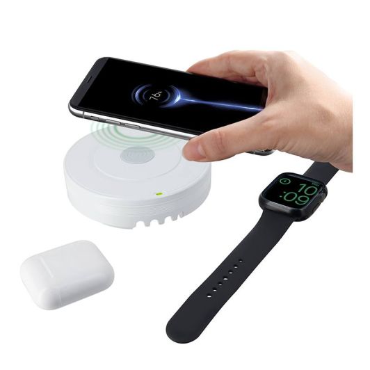 Chargeur à induction et secteur 4 ports USB et USB-C EDENWOOD 77W Blanc