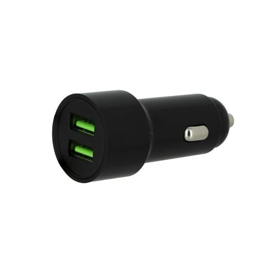 Chargeur allume cigare 2 ports USB HIGH ONE 12W Noir