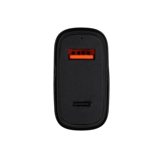 Chargeur allume cigare 2 ports USB-C et USB EDENWOOD 83W et + Câble USB-C / USB-C 1M Noir