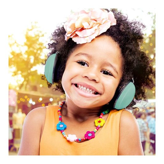 Casque ALECTO anti-bruit enfant vert