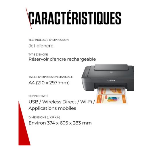 Imprimante CANON MG2556S multifonction SANS WIFI
